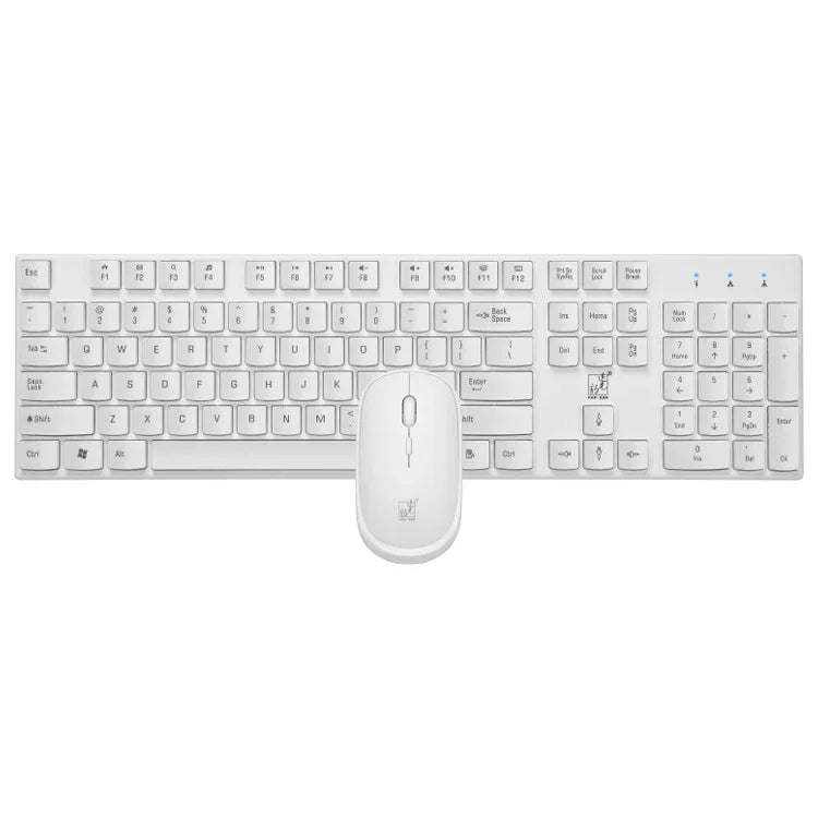 ZGB 8820 Candy Color Wireless Keyboard + Mouse Set, 8820 (Black), 8820 (White)