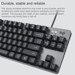 Logitech K835 Mini Mechanical Wired Keyboard, Green Shaft, Green Shaft