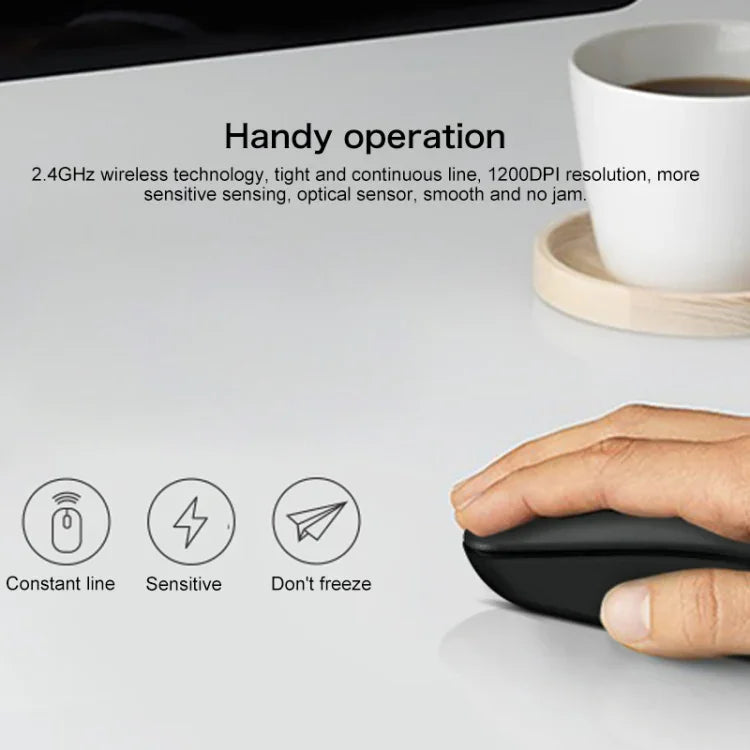 Lenovo thinkplus WL100 Classic Simple Wireless Mouse, WL100