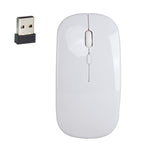HXSJ M80 2.4GHz Wireless 1600DPI Three-speed Adjustable Optical Mute Mouse, Gold, Rose Gold, Silver, White, Black, Grey