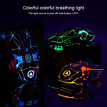 YINDIAO 3200DPI 4-modes Adjustable 7-keys RGB Light Wired Gaming Mechanical Mouse, Style: Audio Version, Style: Audio Version