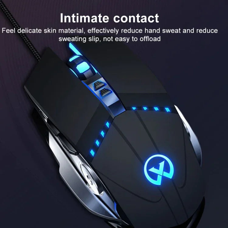 GM20 3200DPI 4-modes Adjustable 7-keys RGB Light Wired Gaming Mouse, GM20 Black, GM20 White