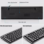 ZGB S500 Round Key USB Wired Computer Keyboard, Round Key (White), Round Key (Black)