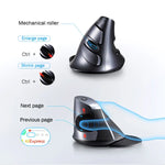 DELUX M618GX Wireless Ergonomic Vertical Mouse 1600DPI Optical Mouse, M618GX