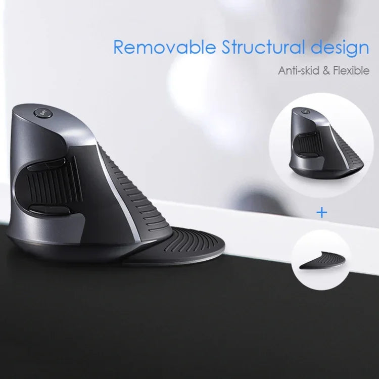 DELUX M618GX Wireless Ergonomic Vertical Mouse 1600DPI Optical Mouse, M618GX