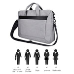 DJ06 Oxford Cloth Waterproof Wear-resistant Portable Expandable Laptop Bag for 15.4 inch Laptops, with Detachable Shoulder Strap, 15.4 inch