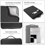 15.4 inch Universal Fashion Soft Laptop Denim Bags Portable Zipper Notebook Laptop Case Pouch for MacBook Air / Pro, Lenovo and other Laptops, Size: 39.2x28.5x2cm, 15.4 inch Purple, 15.4 inch Magenta, 15.4 inch Blue, 15.4 inch Grey, 15.4 inch Dark Blue...