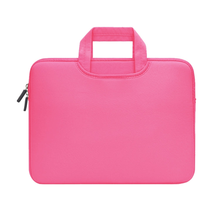 13.3 inch Portable Air Permeable Handheld Sleeve Bag for MacBook Air / Pro, Lenovo and other Laptops, Size: 34x25.5x2.5cm, 13.3 inch Magenta, 13.3 inch Grey, 13.3 inch Green, 13.3 inch Pink, 13.3 inch Black