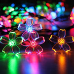 6m 40 LEDs Cherry Blossom  Holiday Decorative Light, Battery Powered, 6m Colorful Light, 6m Warm White Light