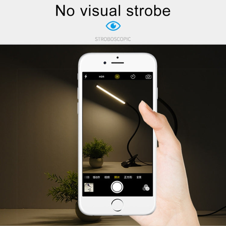 LED Desk Lamp 8W Folding Adjustable Eye Protection Table Lamp, USB Plug-in Version, USB Plug-in Version(White), USB Plug-in Version(Black)
