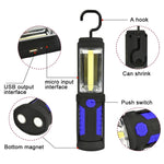 400 LM Multi-function USB Charging Portable Emergency Work Stand Light with Magnetic & 360 Degrees Swivel Hook