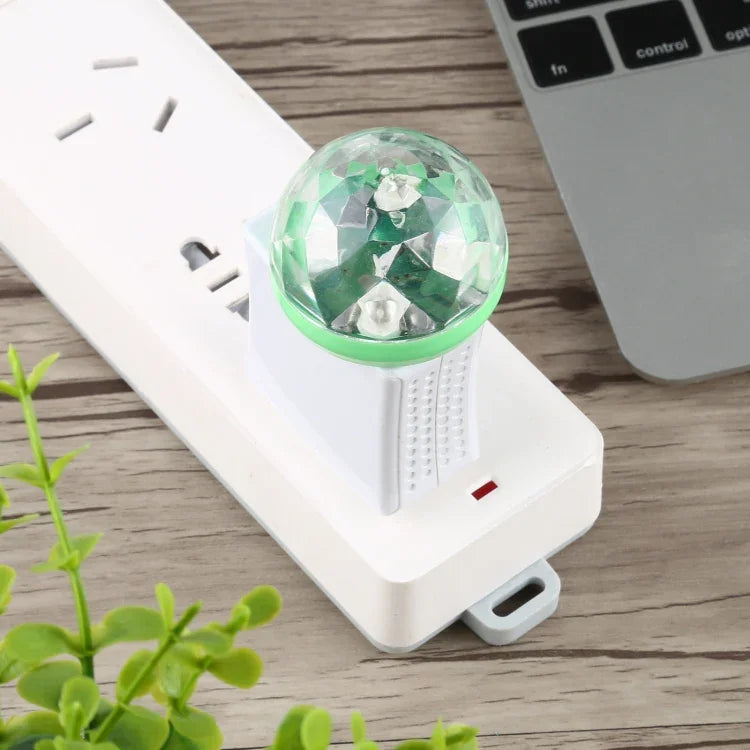 4W RGB USB LED Crystal Magic Ball Stage Light with Micro USB Adapter, with Micro USB Adapter