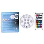 10 LEDs Cylinder Remote Controlled with Remote Controllor, Remote Control Range(in Open Area): 24-30 Feet, 10 LED