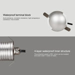 3W LED Embedded Polarized Buried Lamp IP67 Waterproof Turtle Shell Lamp Outdoor Garden Lawn Lamp, Warm Light 3000K Q2 Two-way Light, Warm Light 3000K Q2