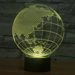 7 Color Discoloration Creative Visual Stereo Lamp Desk Lamp Night Light, Asia Style
