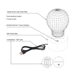 7 Colour Discoloration Creative Visual Stereo Lamp Desk Lamp Night Light, Trumpet Shape