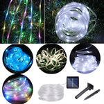 Solar Panel  water resistant  50 LED, 5m 50LED Blue Light, 5m 50LED White Light, 5m 50LED Warm White