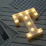 Dry Battery Powered Warm White Standing Hanging LED Holiday Light, N, A, B, O, C, P, D, Q, E, R, F, G, T, U, I, V, W, J, X, K, L, M, Z