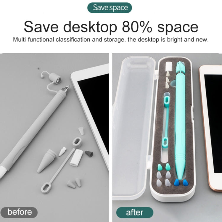 For Apple Pencil 1 / 2 8mm Multi-function Handwriting Pen Protective Case TouchPen Storage Box, 8mm