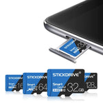 STICKDRIVE 16GB High Speed U1 Blue and Black TF(Micro SD) Memory Card, 16GB