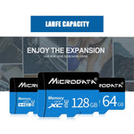 MICRODATA 64GB U3 Blue and Black TF(Micro SD) Memory Card, 64GB