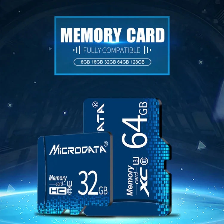 MICRODATA 32GB U1 Blue TF(Micro SD) Memory Card, 32GB