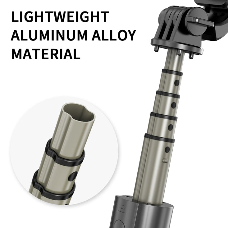 L03 Aluminum Alloy Foldable Bluetooth Tripod Selfie Stick, L03 White, L03 Black