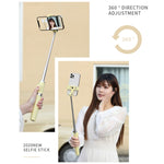 Bluetooth Remote Control Dual Fill Light Tripod Selfie Stick, Dual Fill Light (Red), Dual Fill Light (Yellow), Dual Fill Light (Black), Dual Fill Light (Green)