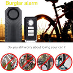 KS-SF22R IP55 Waterproof Wireless 113dB Vibration Burglar Sensor Alarm with Remote Control for Vehicle / Bicycle / Electric Bicycle, KS-SF22R