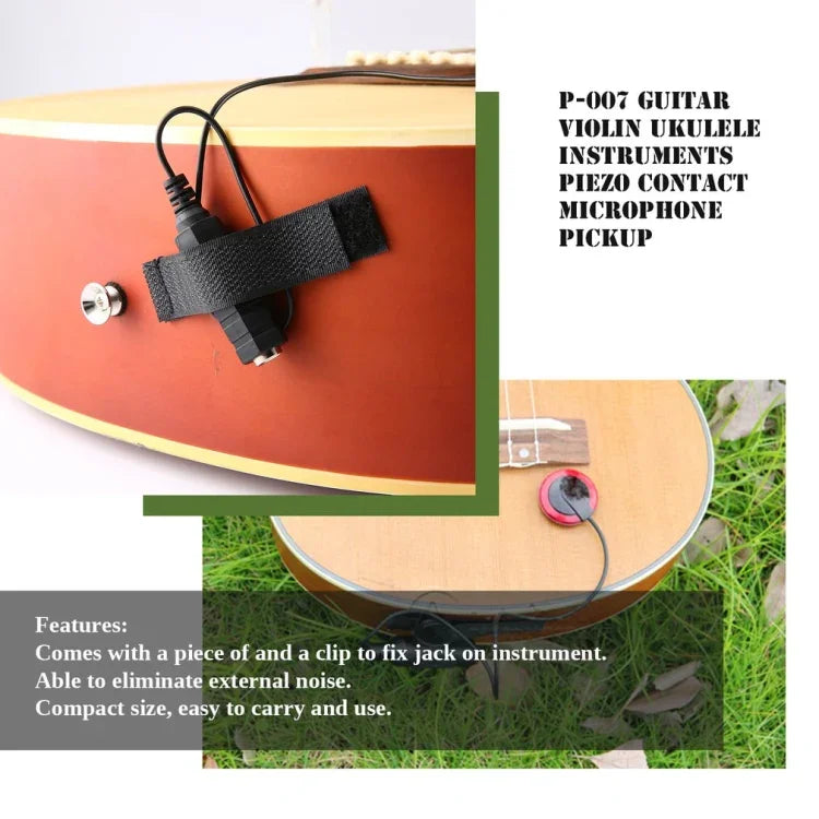 For Wooden Guitar Pasteable Multifunctional Sound Pickup, Pasteable Multifunctional Sound Pickup