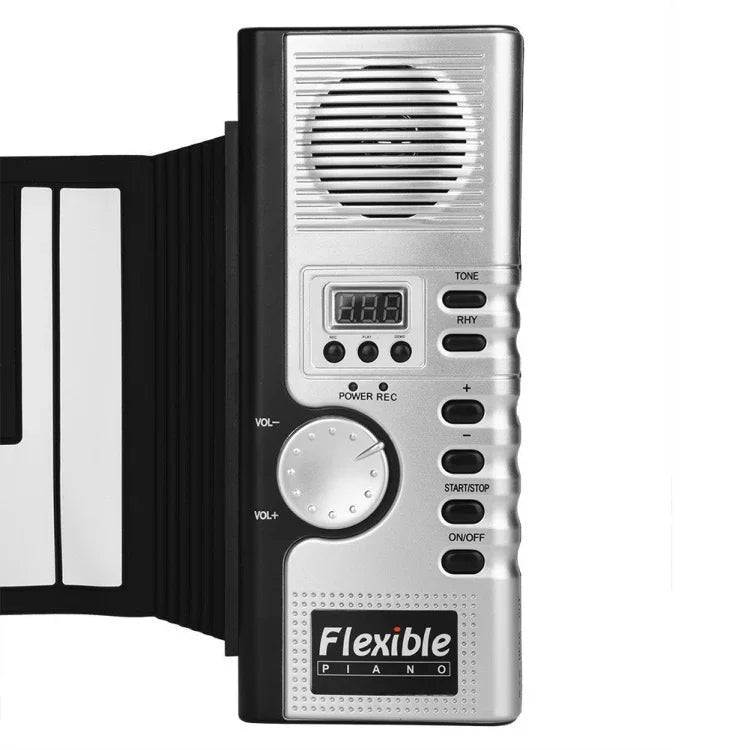61 Keys Portable Flexible Roll Up Electronic Soft Keyboard Piano with Speakers, 61 Keys