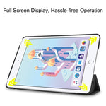 Custer Texture Horizontal Flip Smart PU Leather Case for iPad Mini 4 / Mini 5, with Sleep / Wake-up Function & Three-folding Holder, For iPad Mini 4 / Mini 5