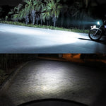 H4 DC12V / 7.4W Motorcycle LED Headlight with 24LEDs SMD-3030 Lamp Beads, H4 Style 1 (White Light), H4 Style 1 (Yellow + White)