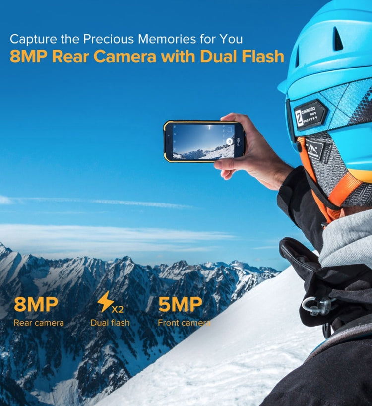 IP68/IP69K Waterproof Dustproof Shockproof, Face Identification, 4000mAh Battery, 5.0 inch Android 9.0 MTK6580A/W Quad Core up to 1.3GHz, Network: 3G, Armor X6 2GB+16GB