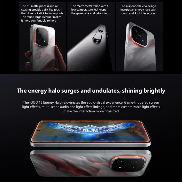 vivo iQOO 15, 12GB+256GB, 6.85 inch Android 16 OriginOS 6 Snapdragon 8 Elite Gen 5 Octa Core, OTG, NFC, Network: 5G, Support Google Play, 12GB+256GB