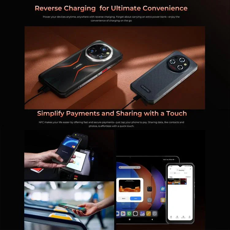 Oukitel WP55 Pro 5G Rugged Phone, 16GB+512GB, 108MP Camera, Fingerprint Identification, 6.6 inch Android 15 MediaTek Dimensity 7025 Octa Core, NFC, OTG, Network: 5G, WP55 Pro