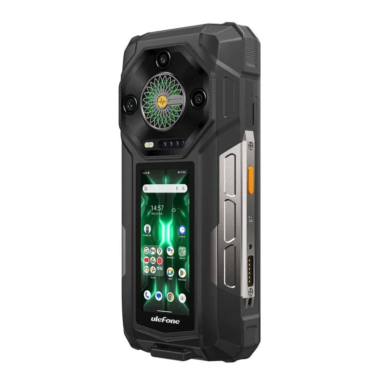 Ulefone Armor 33 Pro Rugged Phone, 16GB+512GB, Night Vision, 6.95 inch + 3.4 inch Dual Screen Android 14 MediaTek Dimensity 7300X Octa Core, Network: 5G, OTG, NFC, Armor 33 Pro