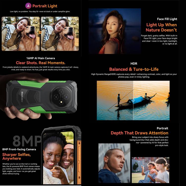 Blackview FORT 1, 4GB+128GB, 6.56 inch Android 15 Unisoc UMS9230E T615 Octa Core, Network: 4G, OTG, NFC, 4GB+128GB