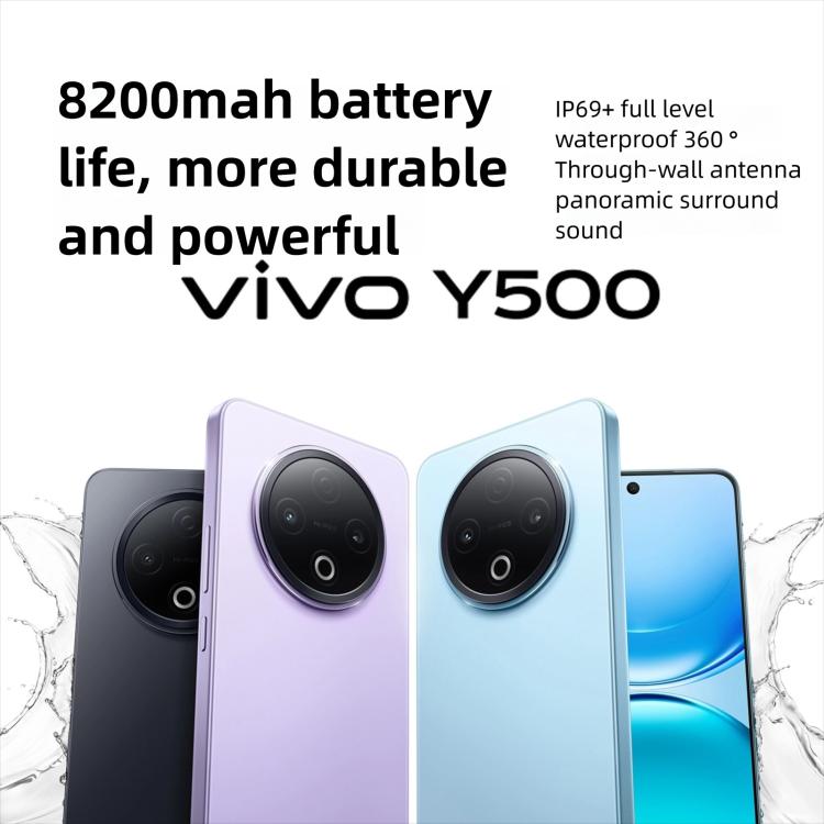 vivo Y500, 8GB+256GB, 6.77 inch Android 15 OriginOS 5 Dimensity 7300 Octa Core, OTG, NFC, Network: 5G, 8GB+256GB