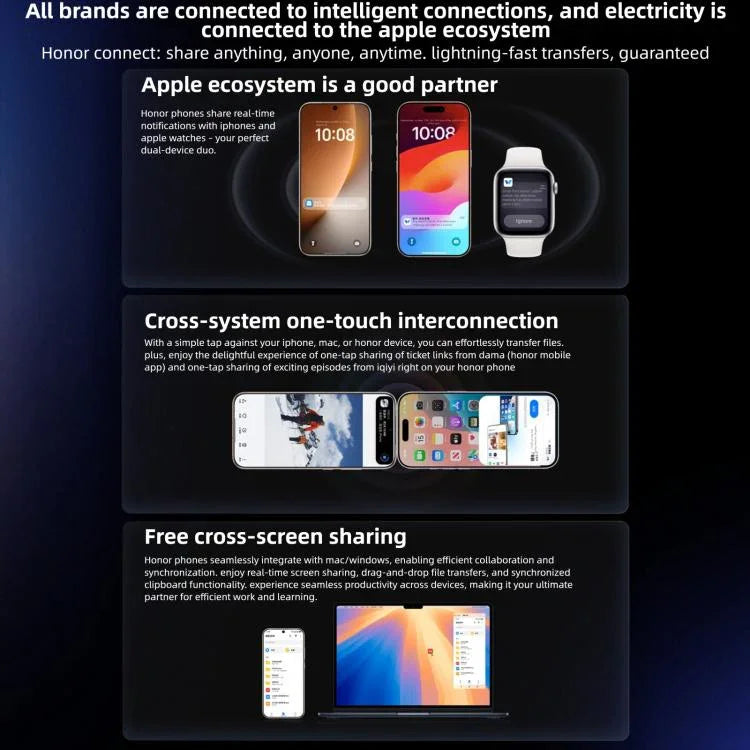 Honor Magic8 Pro, 16GB+512GB, Screen Fingerprint, 6.71 inch MagicOS 10.0 / Android 16 Snapdragon 8 Elite Gen 5 Octa Core, Network: 5G, NFC, OTG, 16GB+512GB
