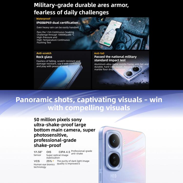 vivo iQOO Neo11, 16GB+256GB, Face ID / Screen Fingerprint Identification, 6.82 inch Android 16 OriginOS 6 Snapdragon 8 Elite Octa Core, OTG, NFC, Network: 5G, iQOO Neo11, 16GB+256GB