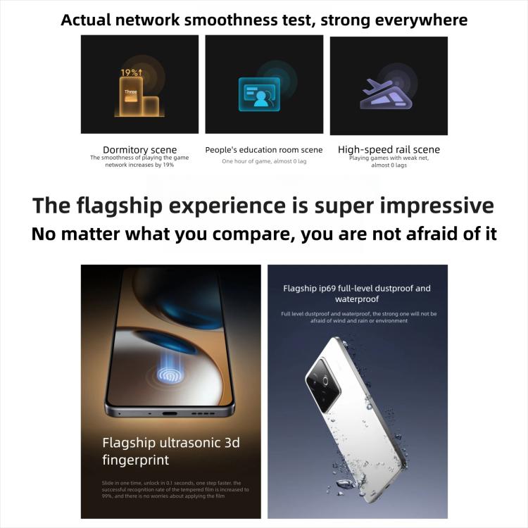 Realme GT7, 12GB+256GB, 6.8 inch Android 15 / Realme UI 6.0 MediaTek Dimensity 9400+ Octa Core, NFC, Network: 5G, Support Google Play, 12GB+256GB