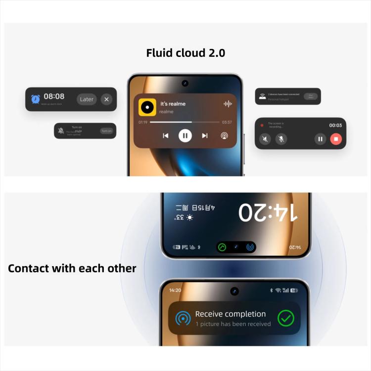 Realme GT7, 12GB+256GB, 6.8 inch Android 15 / Realme UI 6.0 MediaTek Dimensity 9400+ Octa Core, NFC, Network: 5G, Support Google Play, 12GB+256GB