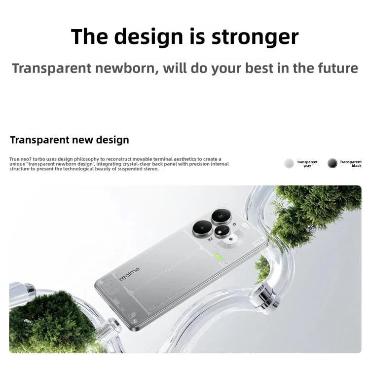 Realme Neo7 Turbo, 12GB+512GB, 6.8 inch Android 15 / Realme UI 6.0 MediaTek Dimensity 9400e Octa Core, NFC, Network: 5G, Support Google Play, 12GB+512GB