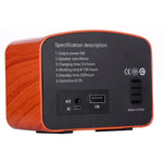 Angel MA-1500 Retro Bluetooth HiFi Radio Speaker with Colorful LED Light, Support USB & FM & 3.5mm Aux
