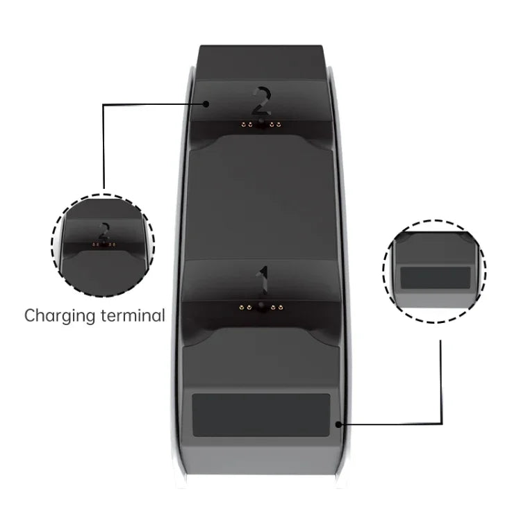 iPlay HBP-245 Game Controller Dual Seat Charger For PS5, HBP-245