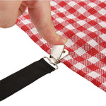 4 PCS  Adjustable Bedspread Tablecloth Curtain Sofa Cover Holder Tent Metal Fixed Clips