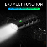 BX3 USB Charging Bicycle Light Front Handlebar Led Light (10 Hours, T6+A02 Lamp), 10 Hours, T6+A02 Lamp