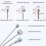 7 in 1 Cylindrical Head PVC Brake Cable Tube Set for Mountain Bike, Mountain Bike