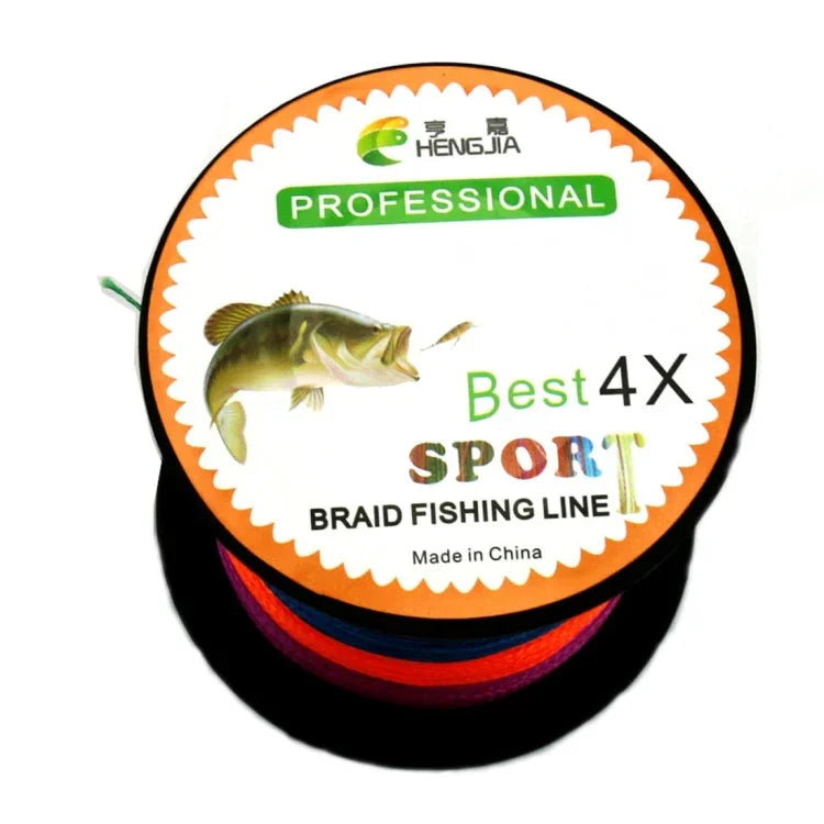 HENGJIA Colorful 3.0# 0.28mm 38LB 15.8kg Tension 300m Extra Strong 4 Shares Braid PE Fishing Line Kite Line, 3.0# 0.28mm 38LB